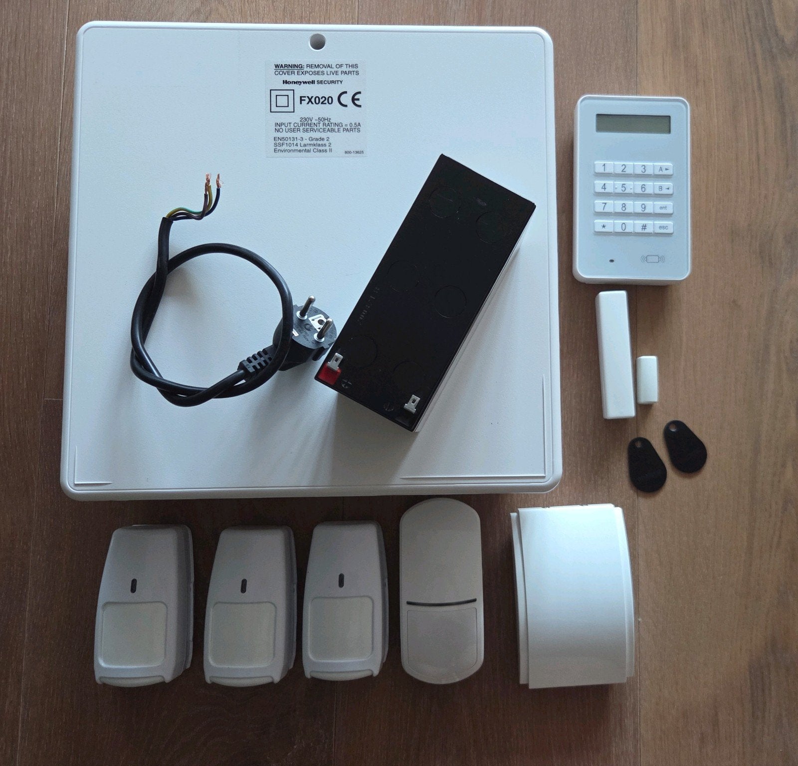 Honeywell Galaxy alarmsysteem - Compleet en goed werkend, Ophalen, Beweging, Zo goed als nieuw, Compleet systeem