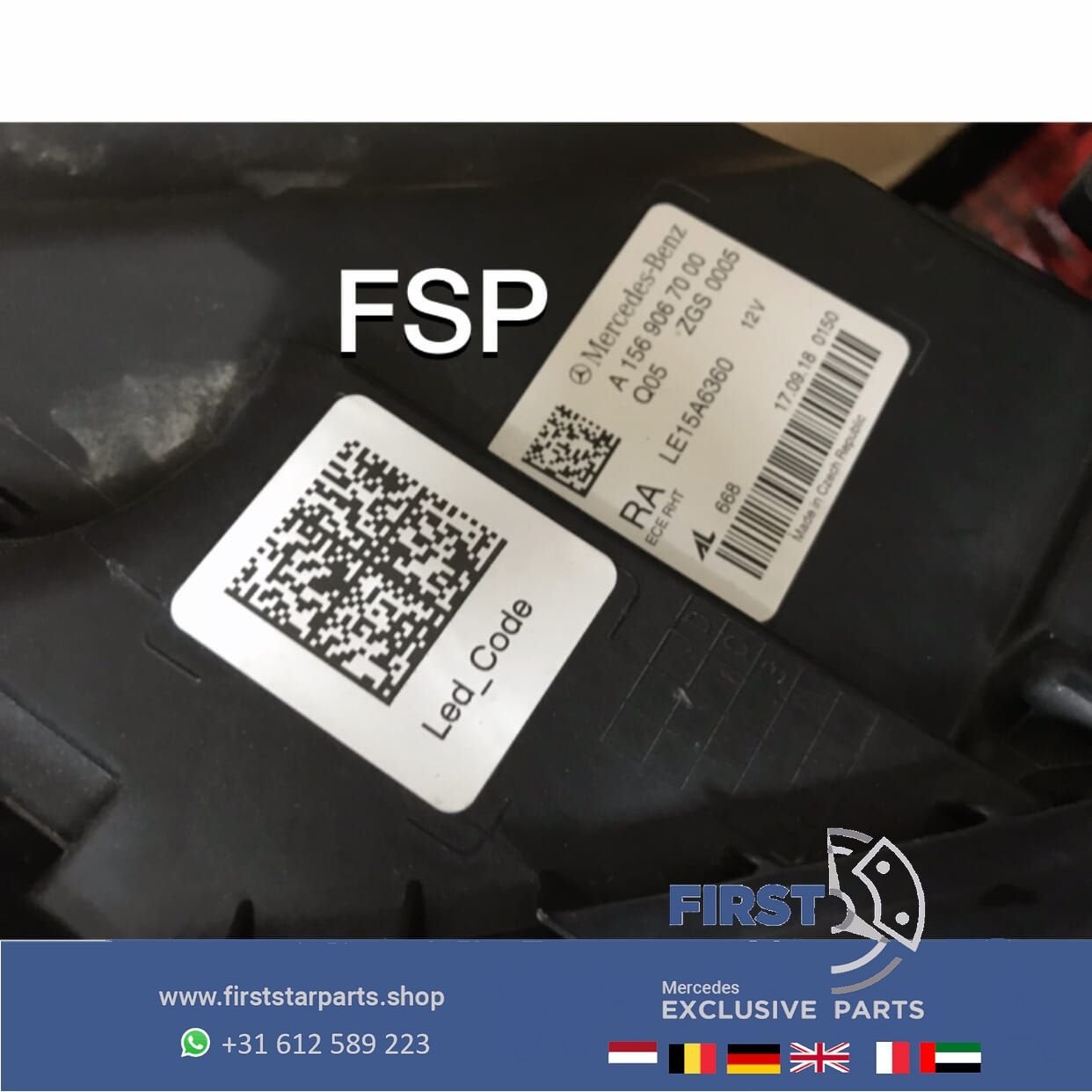 W156 FACELIFT LED KOPLAMP RECHTS Mercedes GLA 2016-2020 ORIG, Auto-onderdelen, Gebruikt, -, Ophalen of Verzenden, -