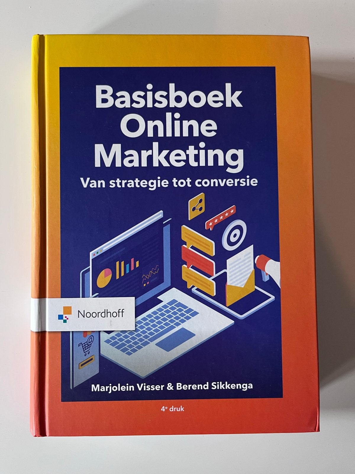 Basisboek Online Marketing - Visser & Sikkenga (4e druk), Boeken, Ophalen of Verzenden, Alpha, Zo goed als nieuw, HBO