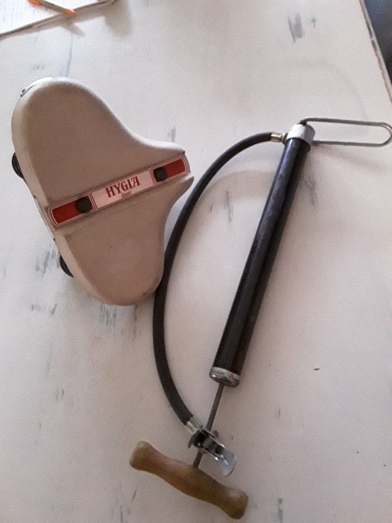 vintage zadel Hygia Lepper. vintage fietspomp, Toerfiets, Gebruikt, Hygia, Ophalen of Verzenden