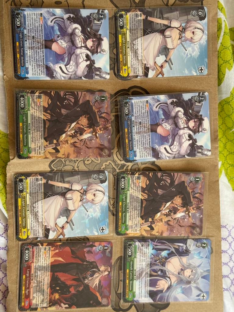 Weiss Schwarz Azur Lane Vol 2 Engels lot kaarten, Hobby en Vrije tijd, Verzamelkaartspellen | Overige, Ophalen of Verzenden, Zo goed als nieuw