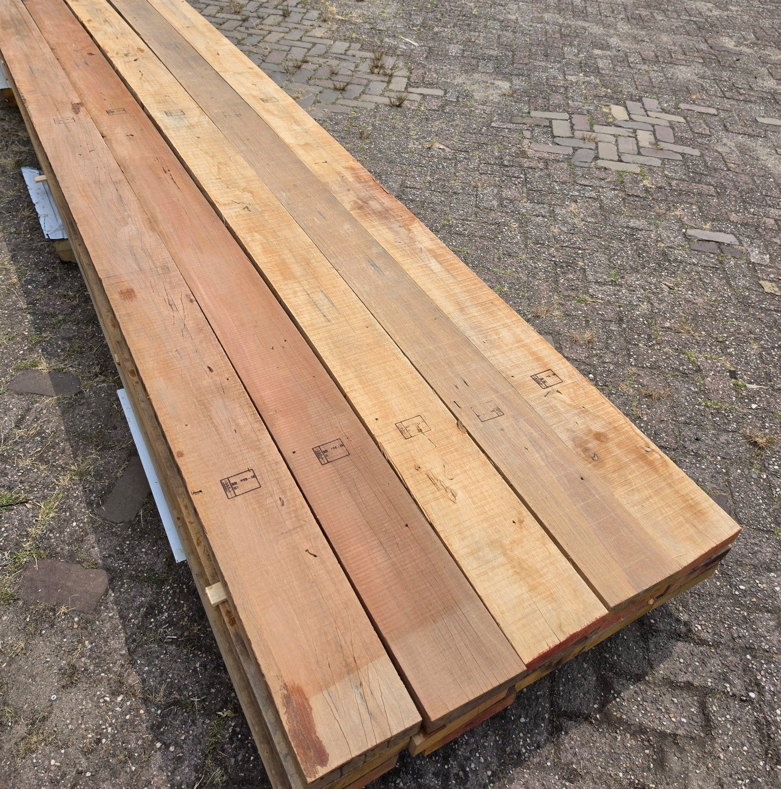 Hardhouten balken 45x195.  4,5 tot 6 meter ( LIJKT OP OUD EI, Ophalen, Gebruikt, 25 tot 50 mm, 300 cm of meer