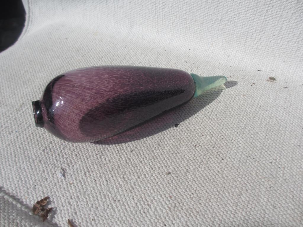 Kosta Boda Gunnel Sahlin Art Glass Sculpture Aubergine, Ophalen of Verzenden