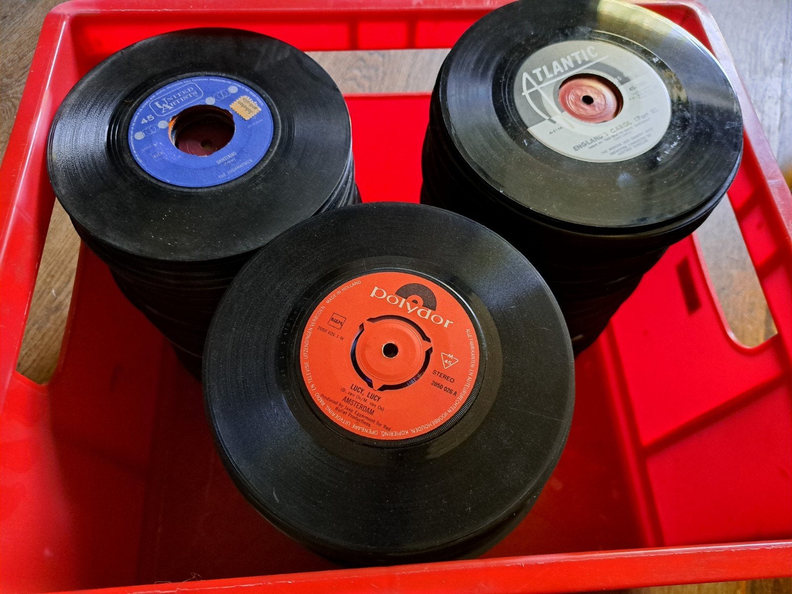 Collectie van meer dan 200+ vinyl singles  Engels Pop, Rock, Ophalen of Verzenden