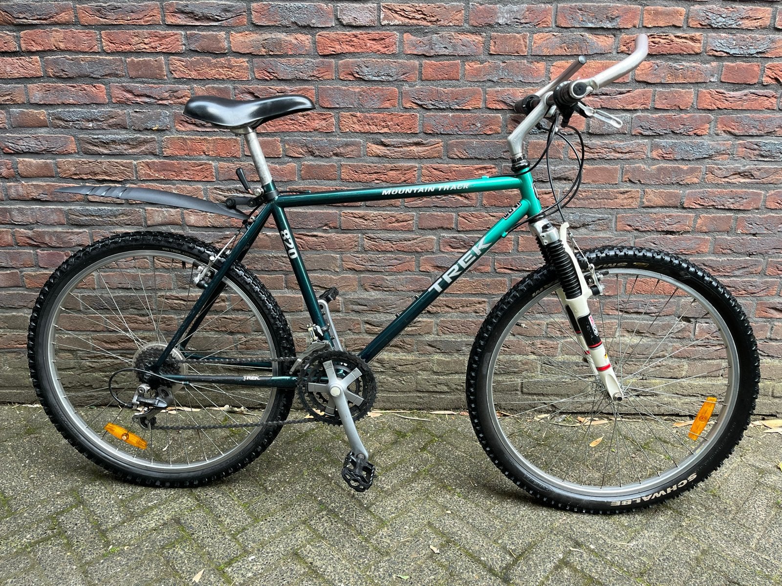 Trek Mountain Track 820 Mountainbike - Groen, Ophalen, Gebruikt, Hardtail, Trek
