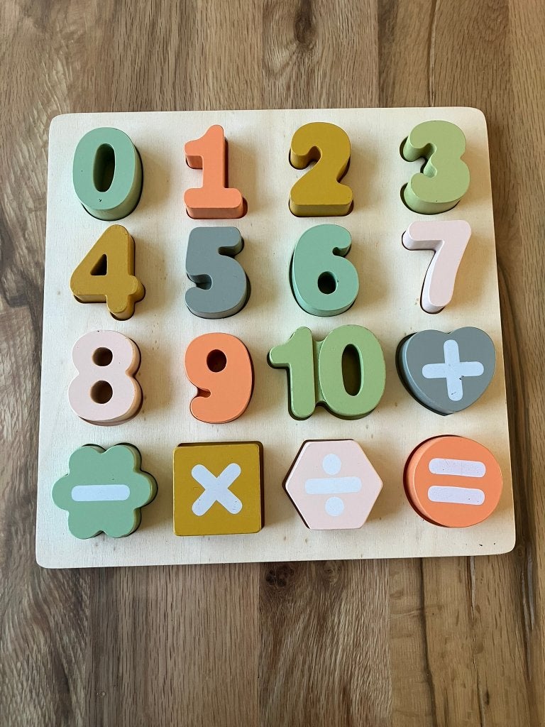 Puzzels letters en cijfers, Ophalen of Verzenden, Gebruikt, Puzzelen