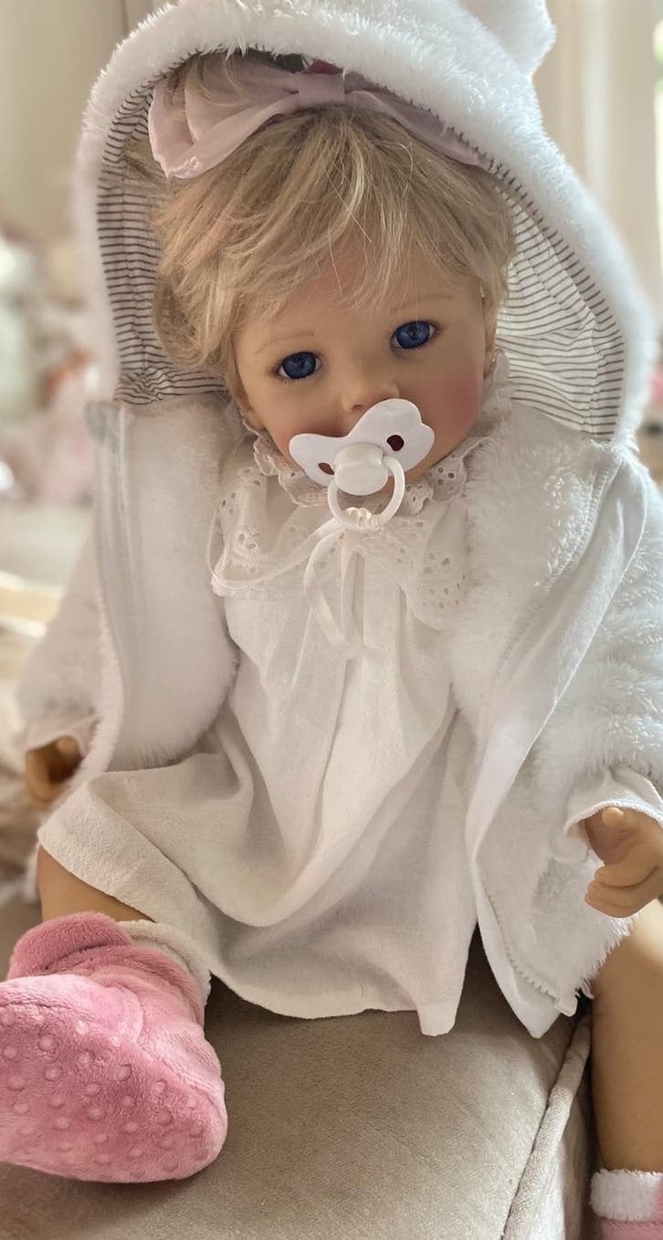 Reborn peuter v Doris Stannat limited 🎀, Verzenden, Zo goed als nieuw, Pop