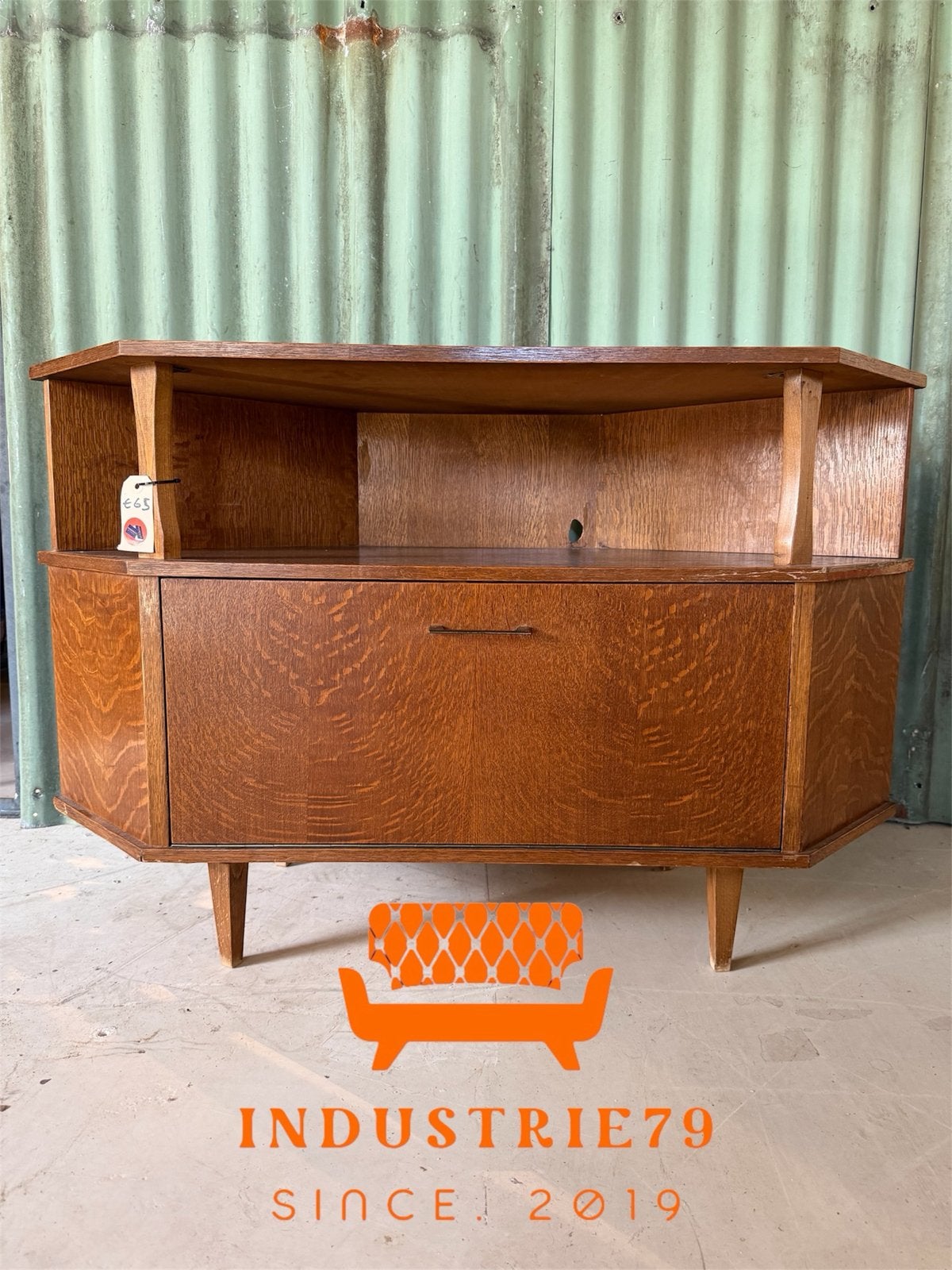 Vintage Hoekkast Jaren '60 - Mid-Century Modern Hout, Ophalen, Geen, Vintage, Geen