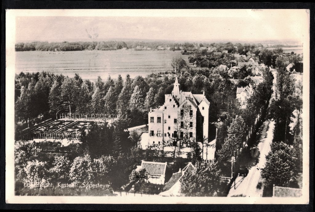 Loosdrecht, Kasteel Sypesteyn. 1957., Verzamelen, Ansichtkaarten | Nederland, Ophalen of Verzenden, 1940 tot 1960, Gelopen, Noord-Holland