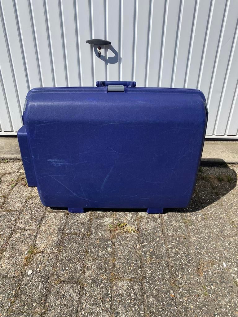 Blauwe samsonite harde koffer, Ophalen of Verzenden, Gebruikt