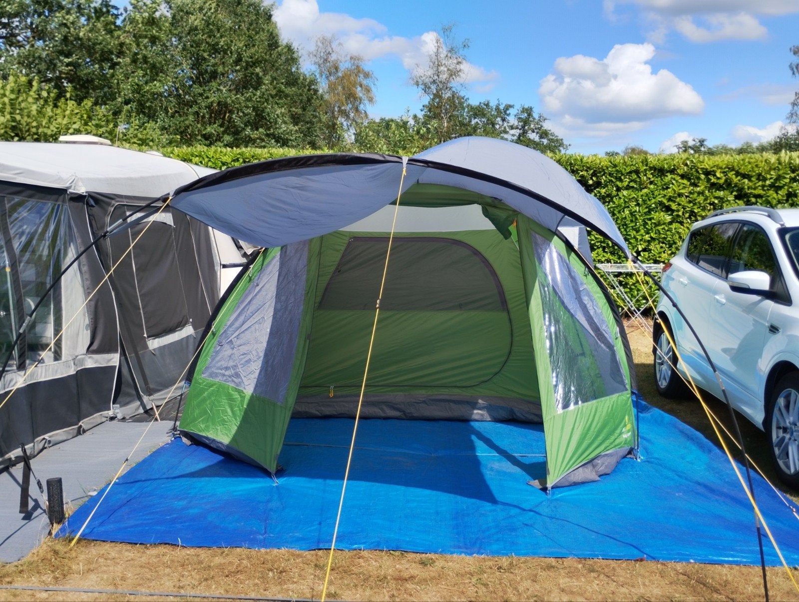Koepeltent , tent voor 4 personen met luifel, Caravans en Kamperen, Tenten, Ophalen