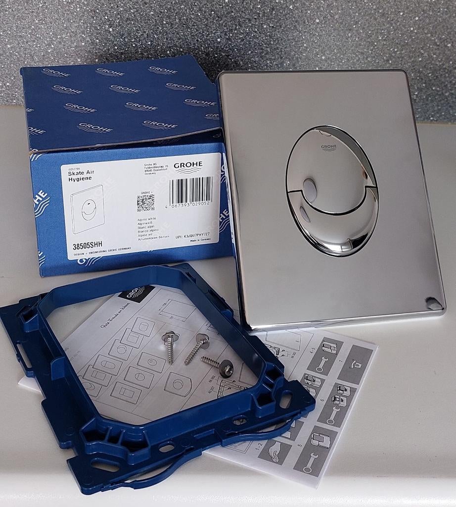 Drukplaat toilet Grohe chroom, Ophalen, Minder dan 50 cm, Overige typen, Minder dan 25 cm
