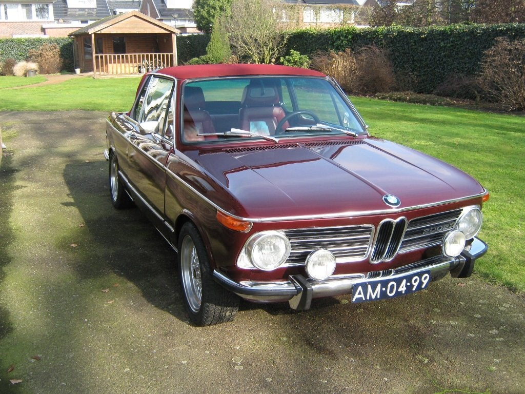 Prachtige BMW BAUR 2002 ti 1971, Auto's, Achterwielaandrijving, Open dak, Cabriolet, Leder