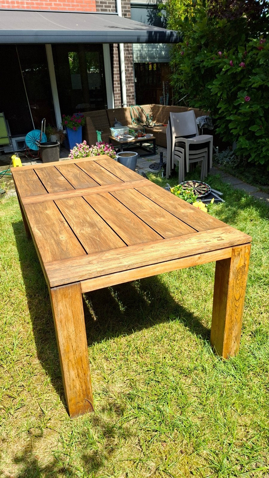 Tuintafel Teak Life Outdoor Living 2.40x1.00, Ophalen, Rechthoekig, Teakhout