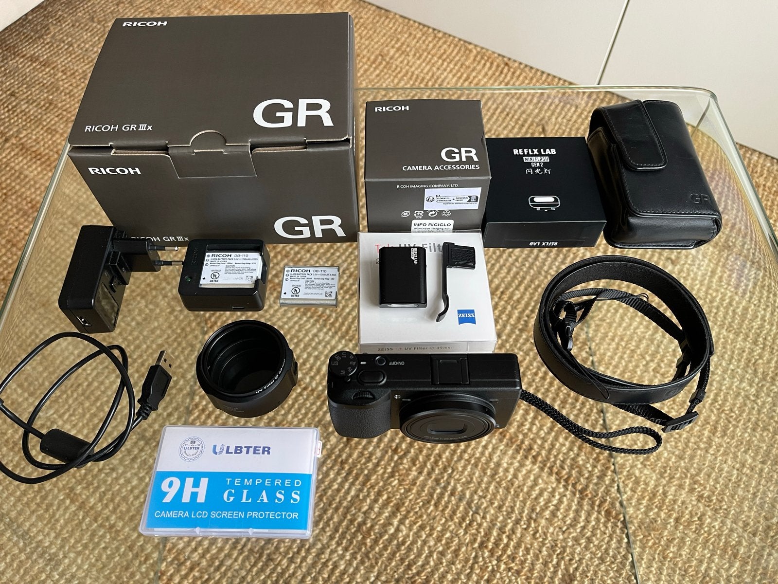 Ricoh GR IIIx compactcamera met accessoires, Audio, Tv en Foto, Fotocamera's Digitaal, Ophalen, Gebruikt, Beeldstabilisatie, Compactcamera