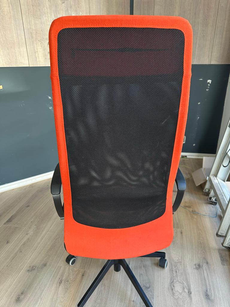 Ikea bureau stoel verstelbaar, Ophalen, Gebruikt, Oranje, Bureaustoel