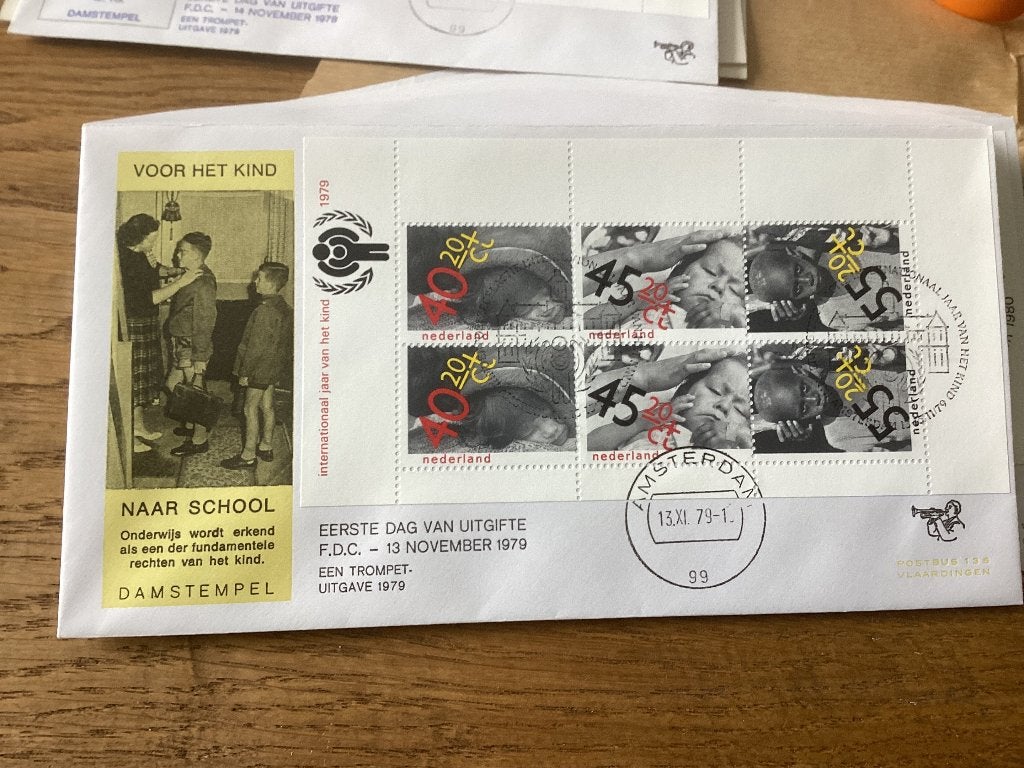 No2350 Trompet uitgave Nederland jaargangen fdc 1963 tm 202, Postzegels en Munten, Postzegels | Eerstedagenveloppen, Ophalen, Onbeschreven