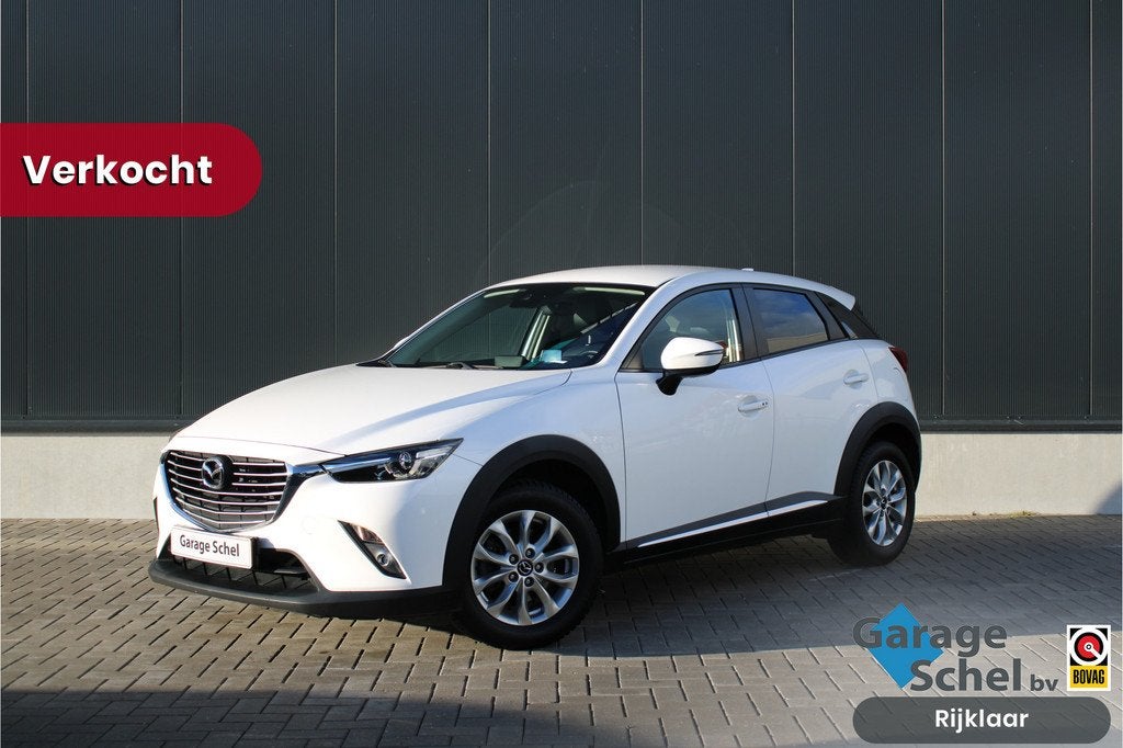 Mazda CX-3 2.0 SkyActiv-G 120 GT-Luxury - Stoelverwarming -, Auto's, Mazda, 4 cilinders, Wit, Leder, Automatische klimaatregeling