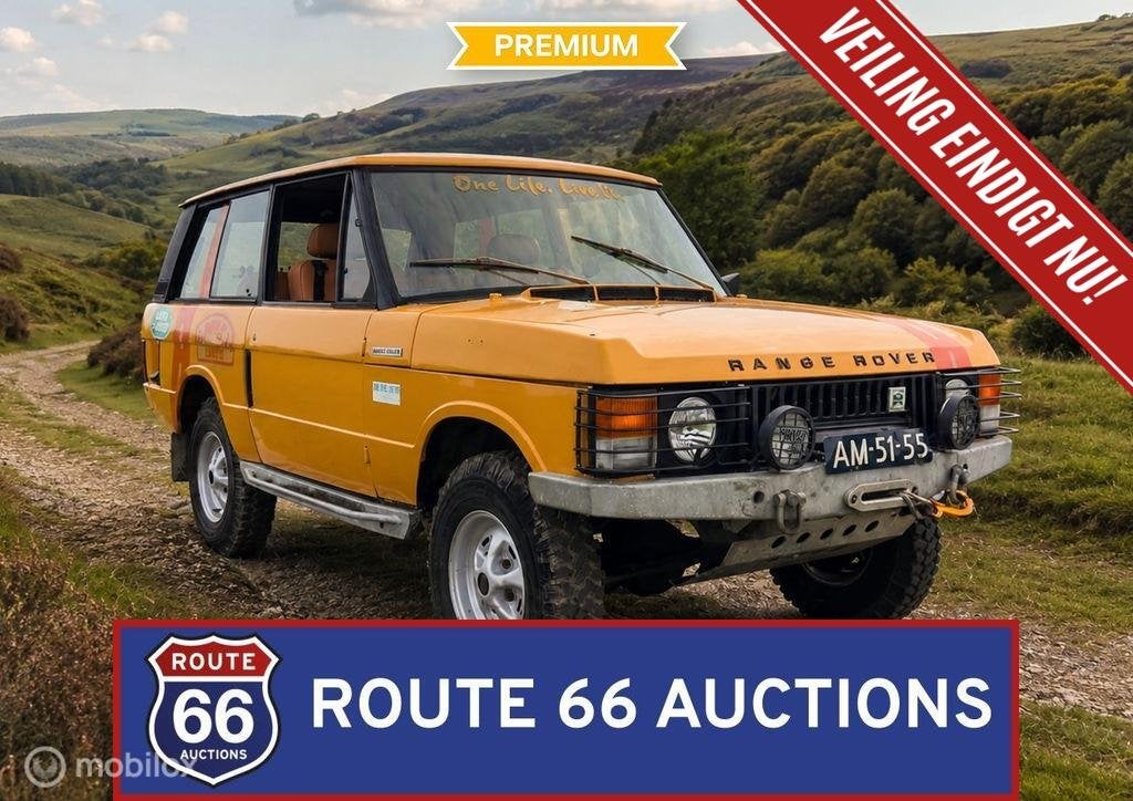 Range Rover Classic Early A-Series 2-Door | 1971 | Route 66, Auto's, Oldtimers, Land Rover, Overige carrosserieën, Zwart, Bedrijf