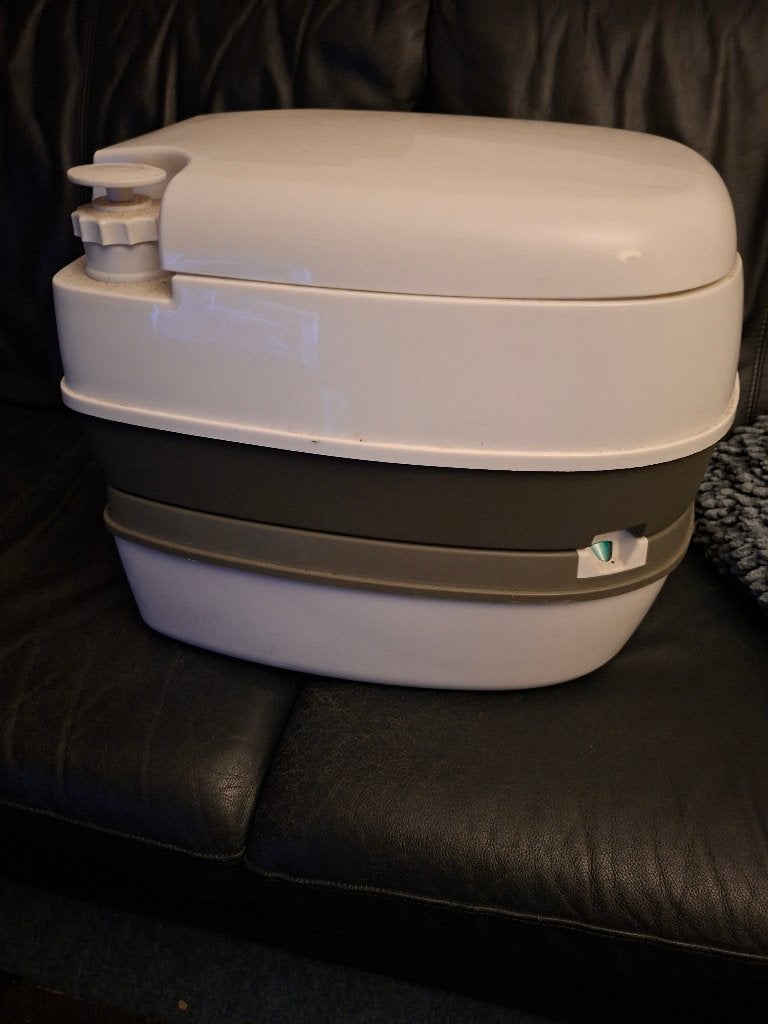 Porta potti, Ophalen, Gebruikt