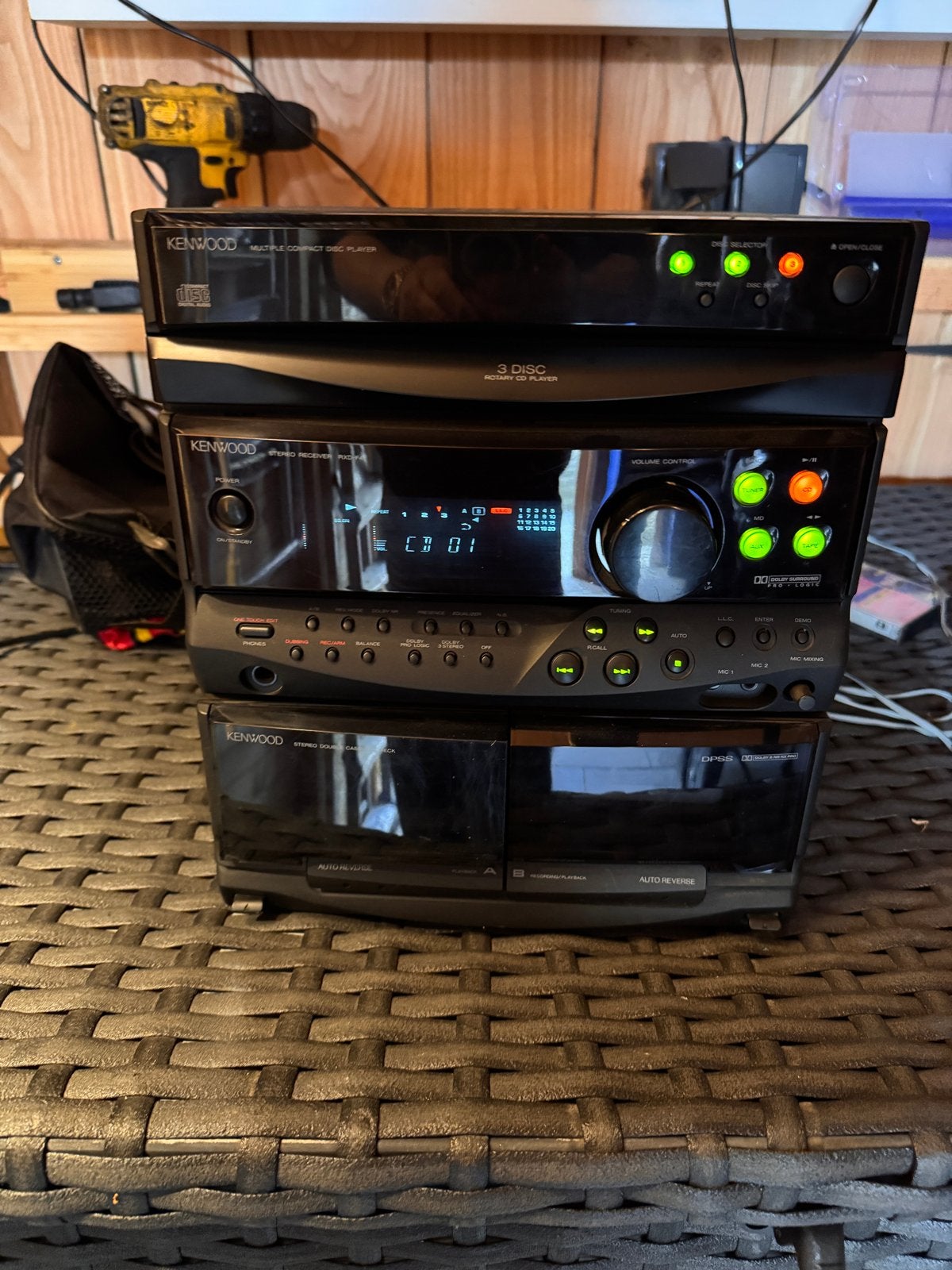 Kenwood Stereo Set met CD-wisselaar en Cassettedeck, Overige merken, Gebruikt, Cassettedeck, Losse componenten