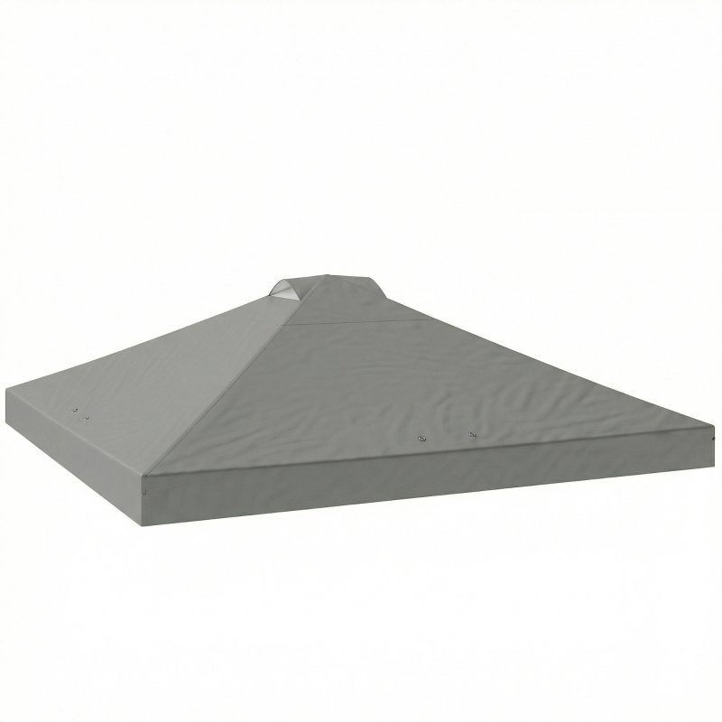Outsunny Paviljoendak 3x3m UV50+ Waterdicht Lichtgrijs, Ophalen, Minder dan 4 meter, Nieuw, Paviljoen