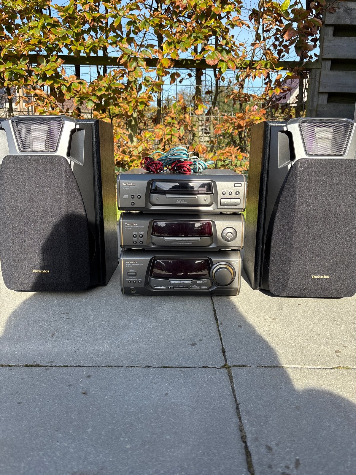Technics SL-EH500 Hifi Set met Speakers, Gebruikt, Losse componenten, Cd-speler, Ophalen