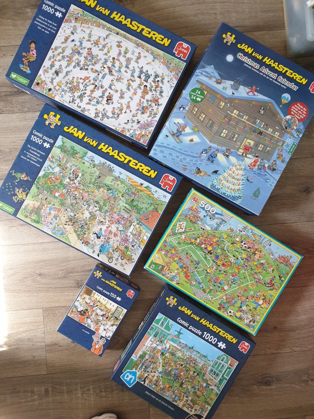 Jan van Haasteren puzzels, Ophalen, 500 t/m 1500 stukjes, Zo goed als nieuw, Legpuzzel