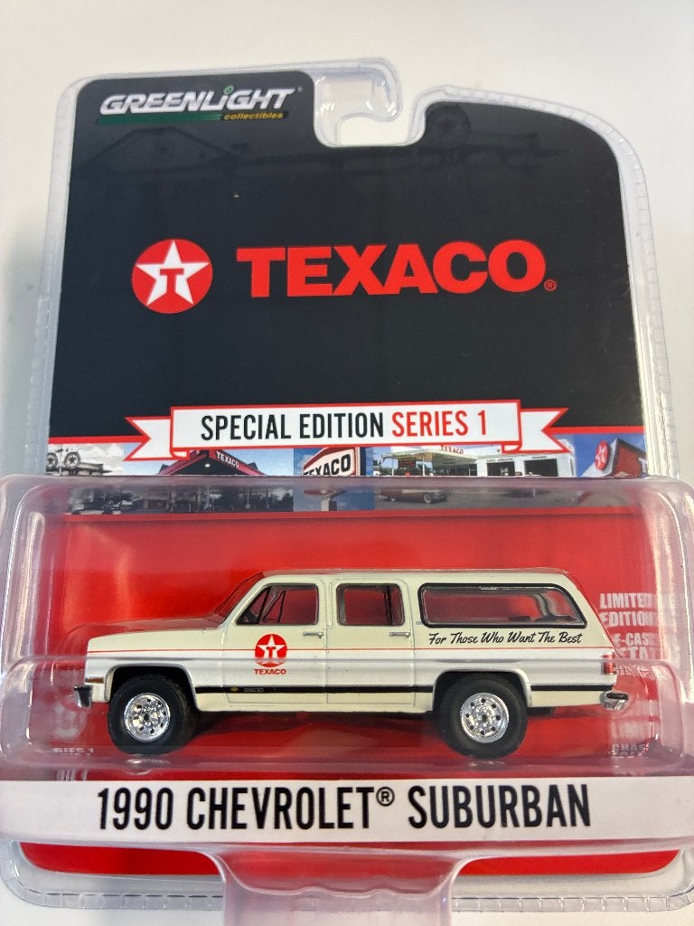 88883: Chevrolet Suburban - Texaco - 1990 - Greenlight 1:64, Hobby en Vrije tijd, Auto, Nieuw, Ophalen of Verzenden, Bachsatztstr. 54 D 72131 Ofterdingen, Germany