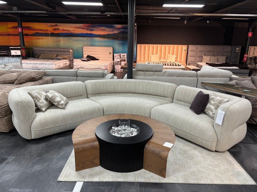 Luxe XXL design hoekbank – ronde vorm – supercomfortabel, Huis en Inrichting, Ophalen, 125 cm of meer, Rond, Nieuw