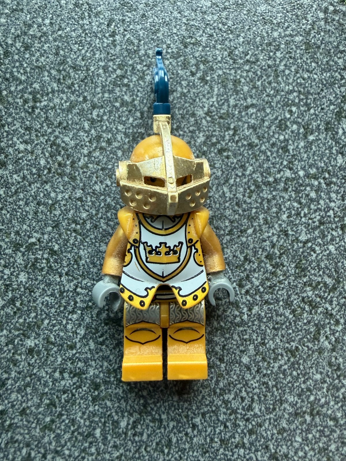 Lego Castle Fantasy Era cas415 Gouden Ridder met Paard, Ophalen of Verzenden, Gebruikt, Minifiguur, Lego