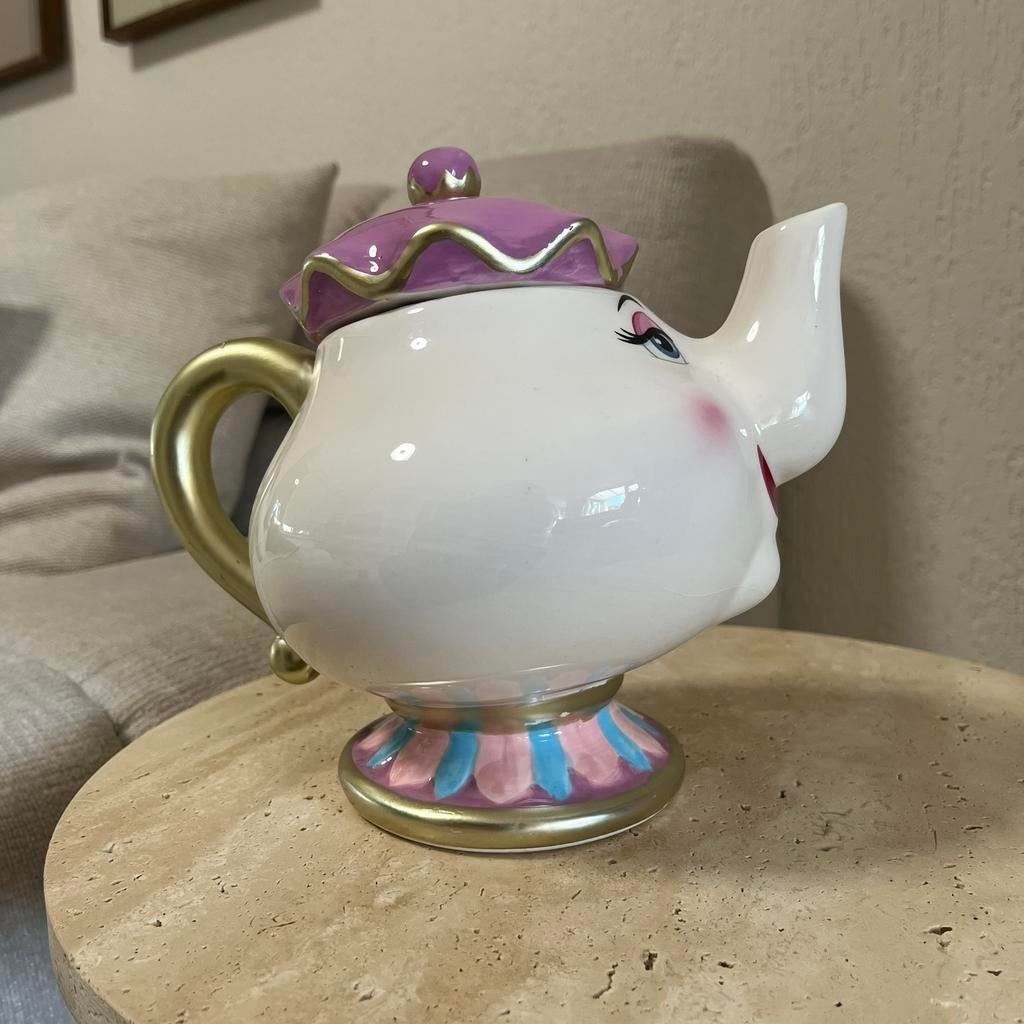 Mrs Potts Disney theepot, Ophalen of Verzenden, Gebruikt
