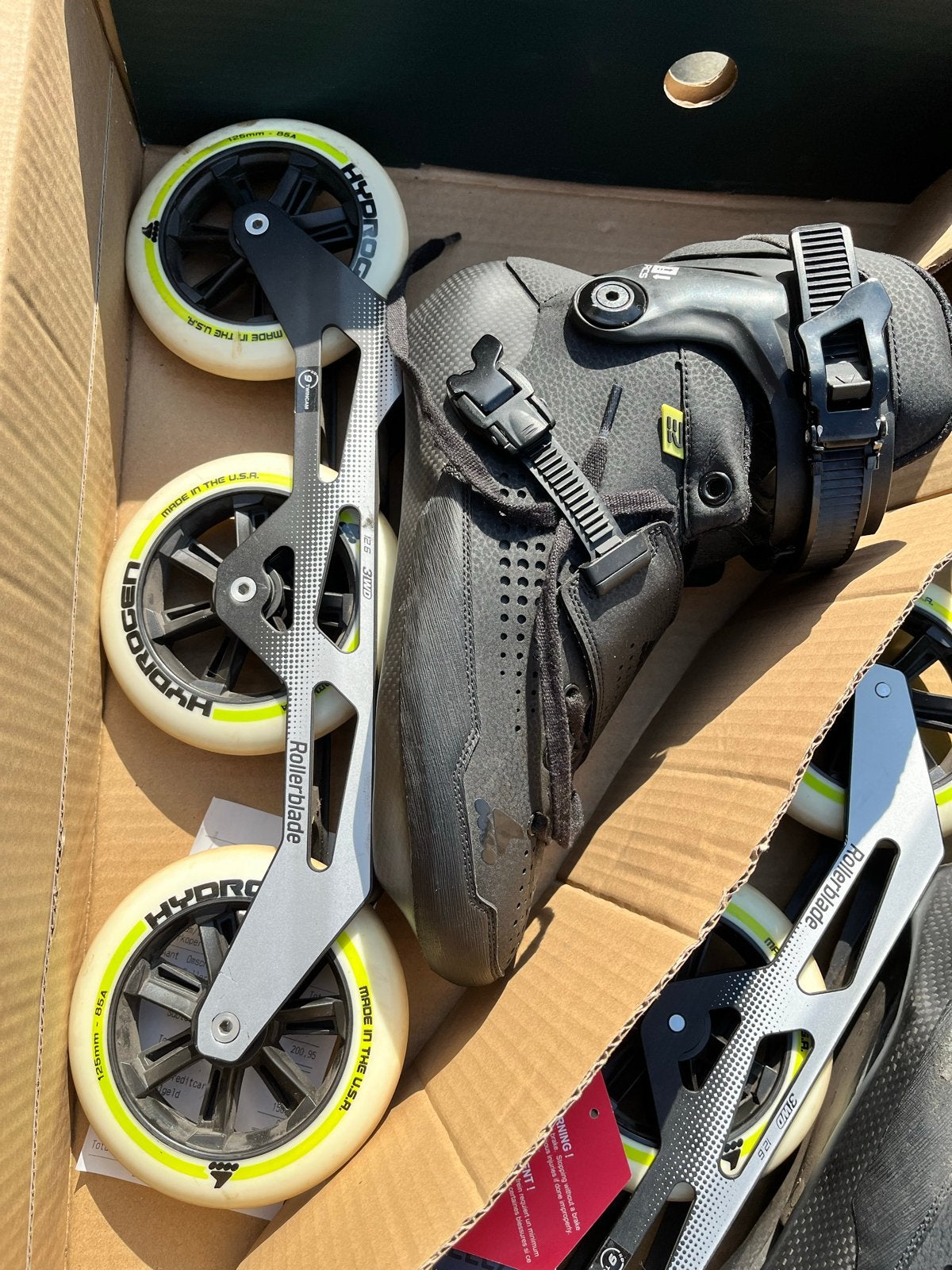 Rollerblade E2 Pro 125 skeelers - Maat 42.5, Sport en Fitness, Skeelers, Gebruikt, Heren, Inline skates 4 wielen, Ophalen