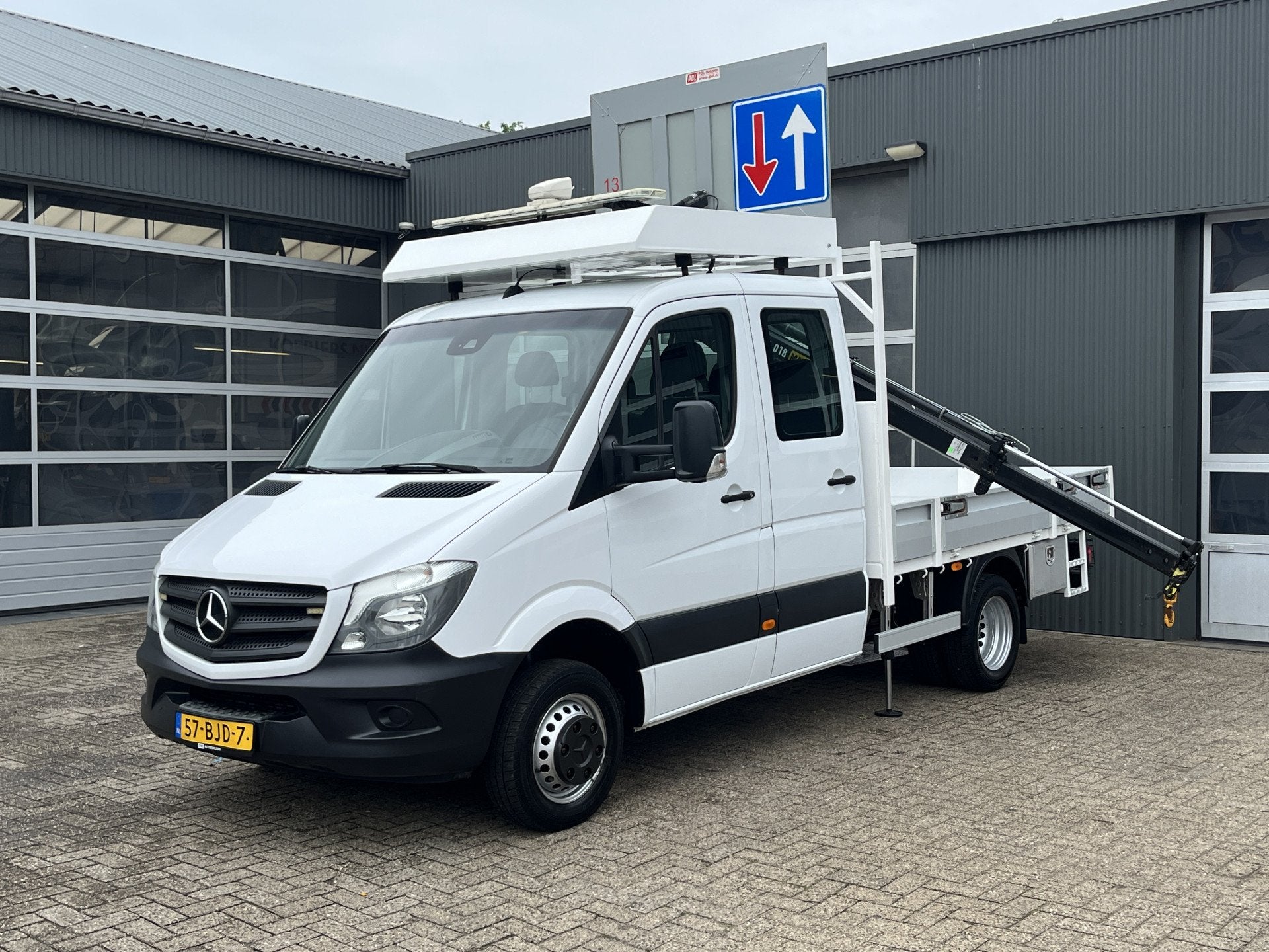Mercedes-Benz Sprinter 513 CDI 366 Hiab Laadkraan 018T Trekh, Automaat, Gebruikt, Wit, Bedrijf