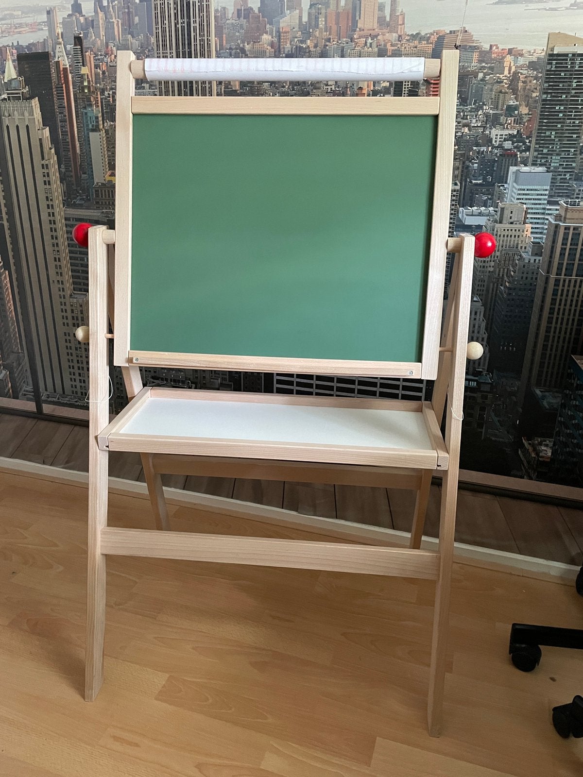 Houten schoolbord met krijt- en whiteboard functie, Ophalen, Nieuw, Krijtbord