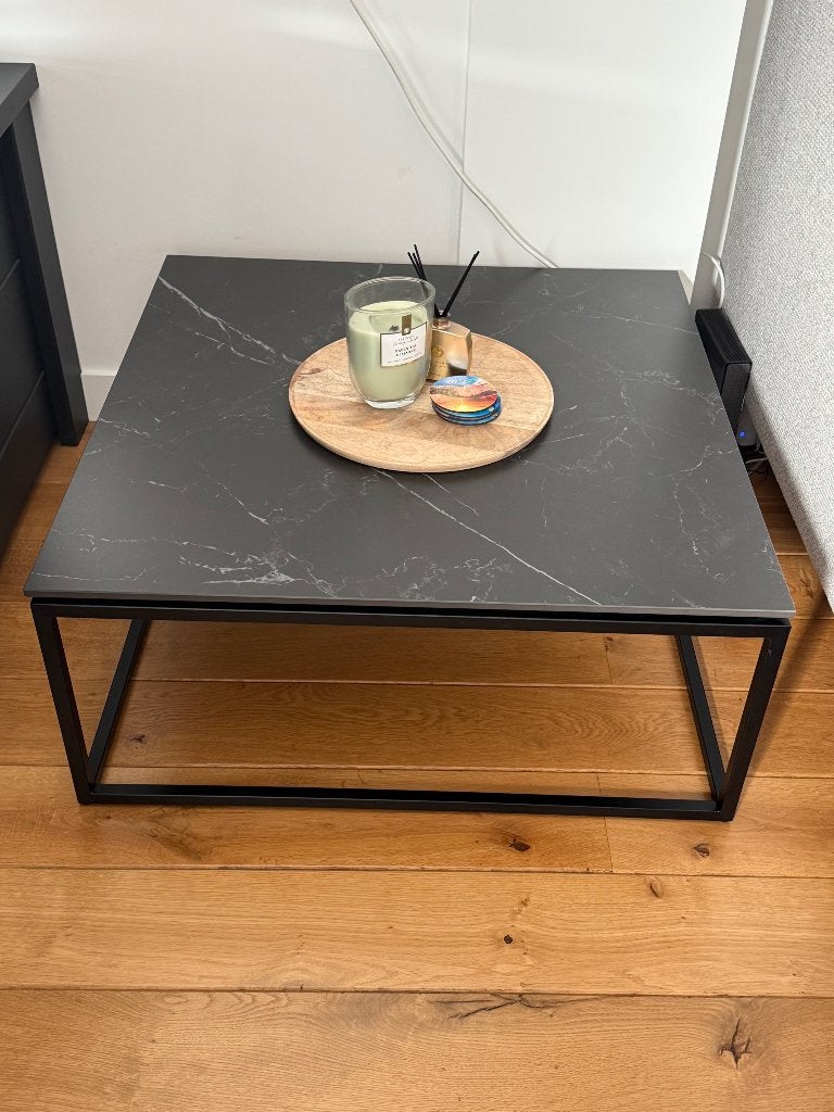 Lineto Salontafel vierkant, Ophalen, 50 – 75, Marmer, 50 tot 100 cm