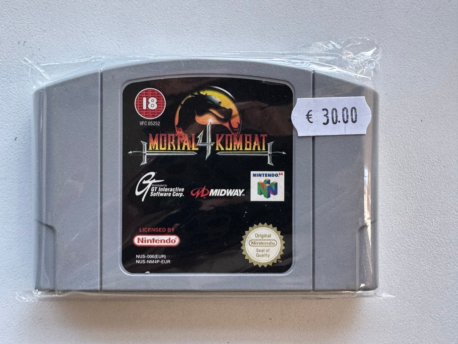 Mortal Kombat 4 N64 - Klassieke Vechtgame, Spelcomputers en Games, Games | Nintendo 64, Gebruikt, Vanaf 18 jaar, Vechten, 2 spelers