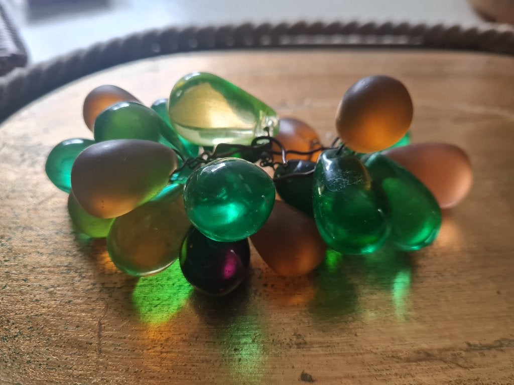 Vintage druiventros van glas, Ophalen of Verzenden