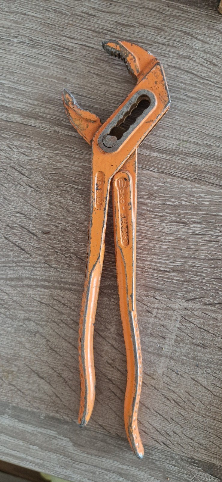 Vintage Bako Standard Waterpomptang - Oranje, Doe-het-zelf en Verbouw, Gereedschap | Handgereedschap, Ophalen of Verzenden, Gebruikt