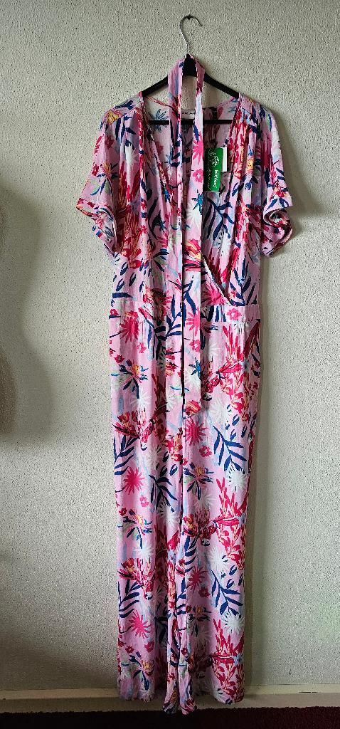 summer kleur jumpsuit van Pom amsterdam maat 44 (27725), Ophalen of Verzenden, Zo goed als nieuw, Overige kleuren, Overige typen
