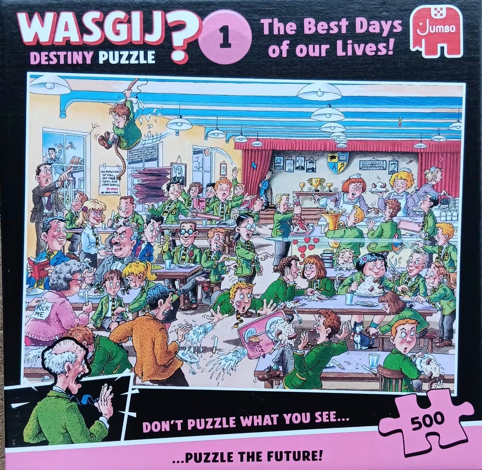 Wasgij puzzel 500 stukjes.Desiny 1, Ophalen of Verzenden, 500 t/m 1500 stukjes, Zo goed als nieuw