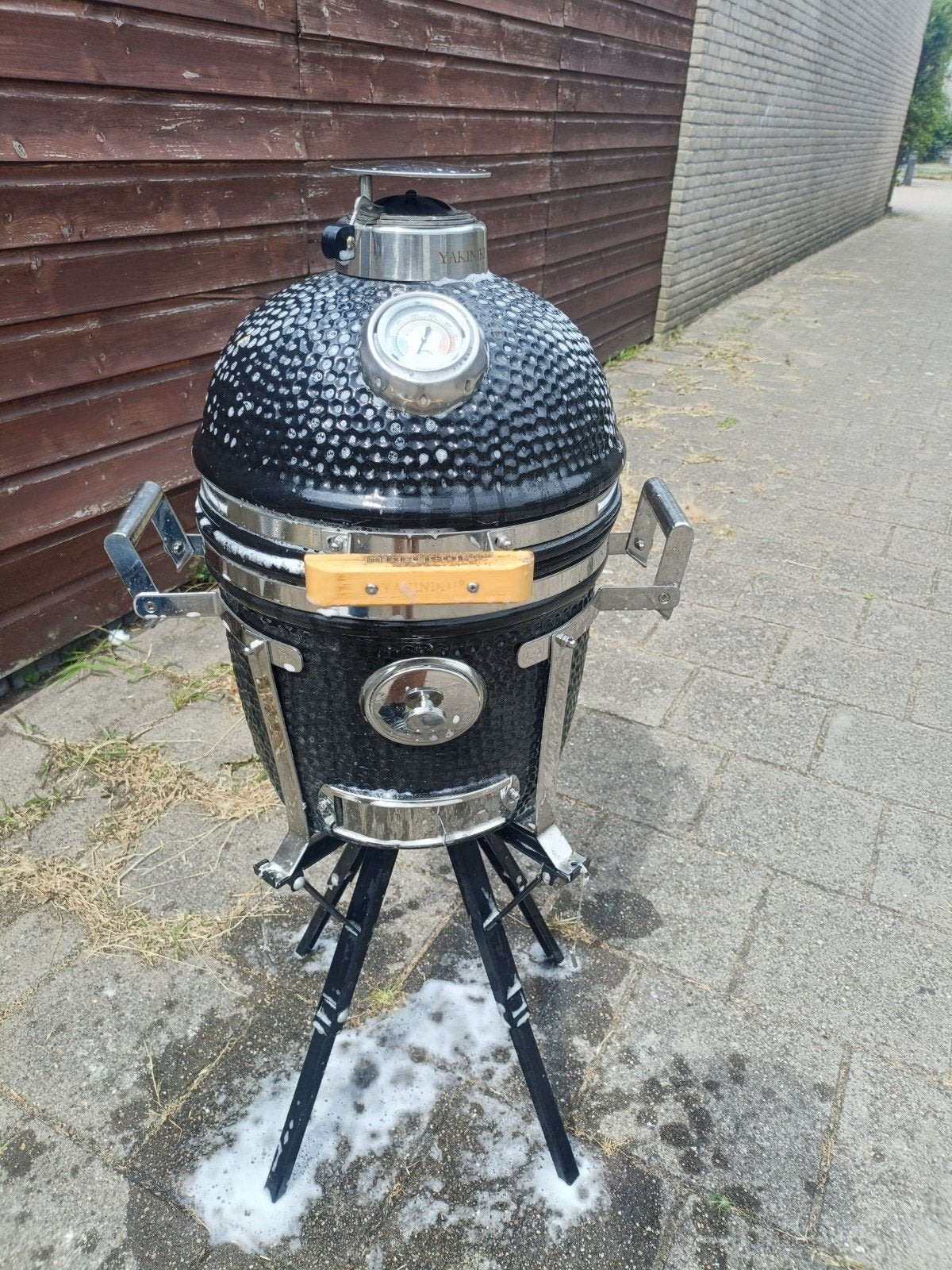 Yakiniku Kamado Compact 13 inch - Zo goed als nieuw, Ophalen of Verzenden, Gebruikt, Yakiniku