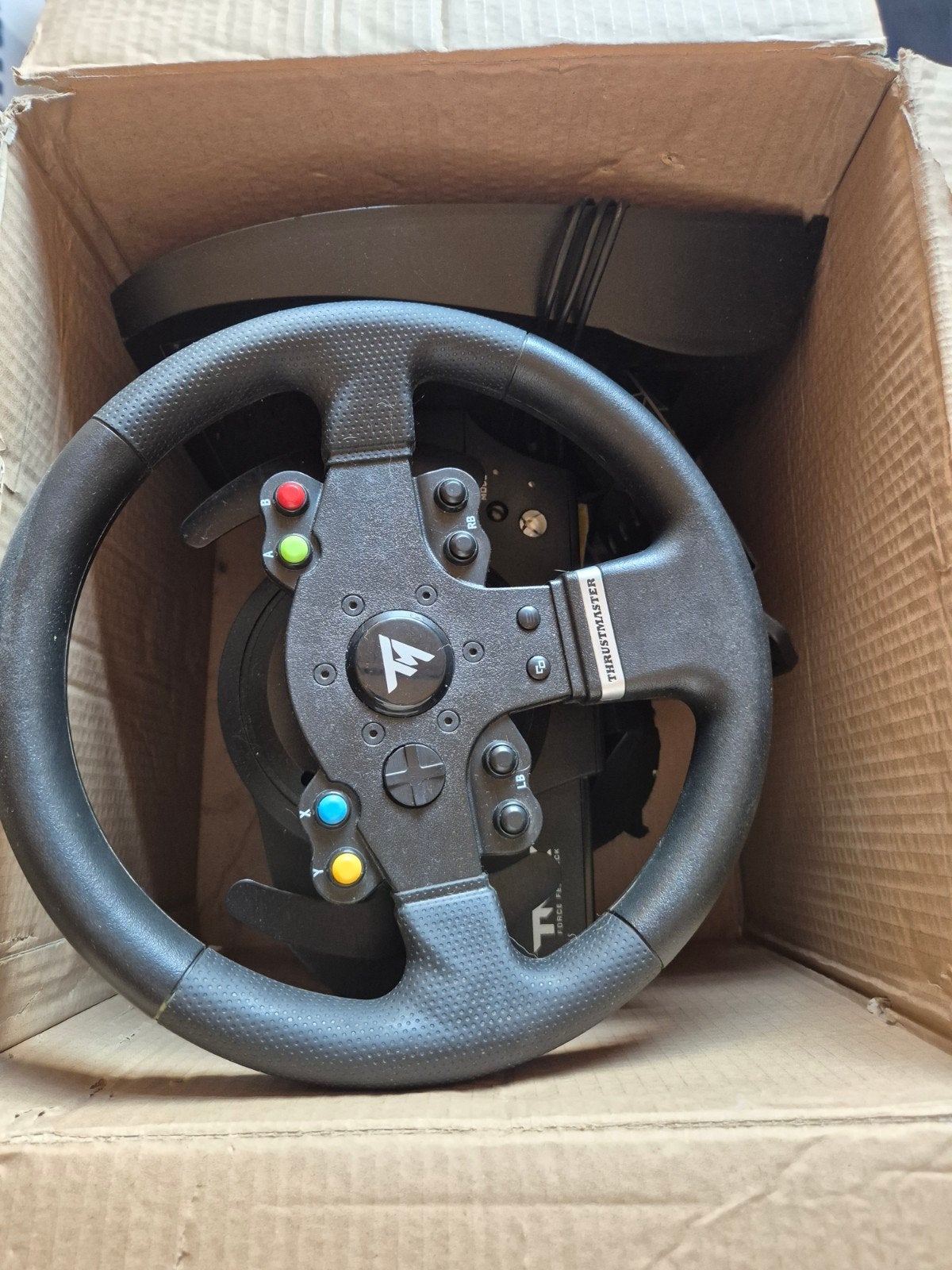 Thrustmaster TMX Racestuur - Werkend, in doos, Spelcomputers en Games, Ophalen, Racestuur, Gebruikt, Xbox