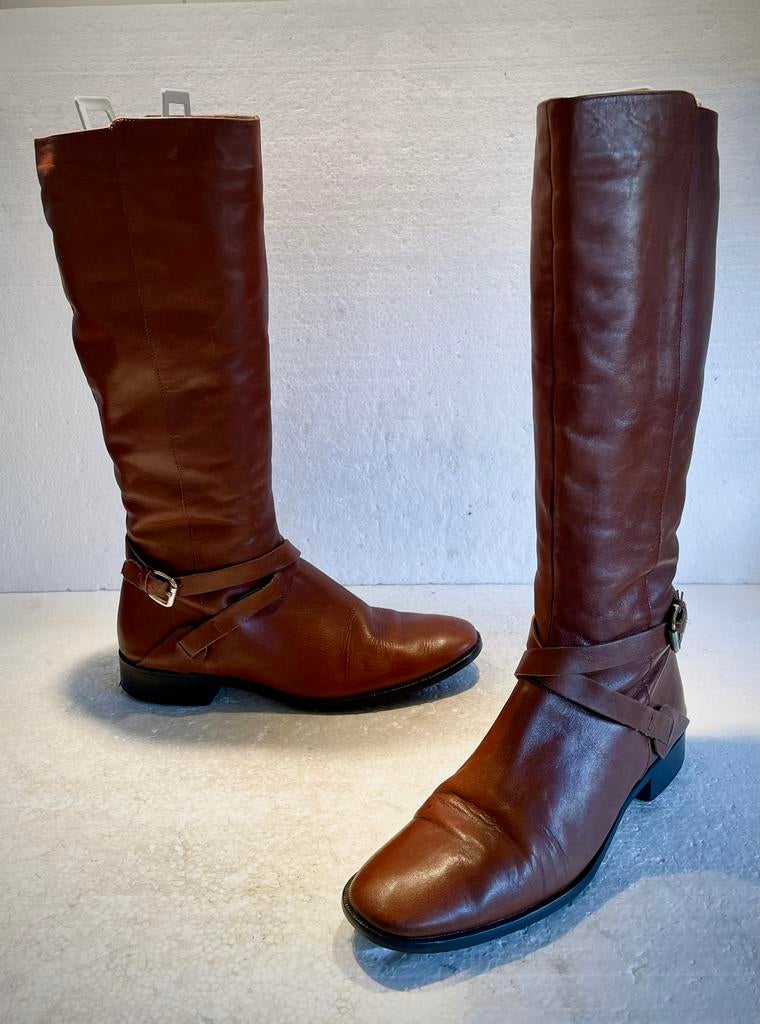 Davos Gomma Prodotto Importato laarzen 39 bruin, Kleding | Dames, Schoenen, Hoge laarzen, Bruin, Ophalen of Verzenden, Zo goed als nieuw