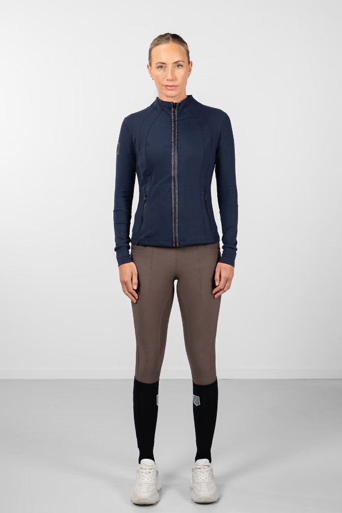 Maya Delorez Silhouette Sports Jacket XS Donkerblauw, Dieren en Toebehoren, Blauw, Ritssluiting, Dressuur, XS
