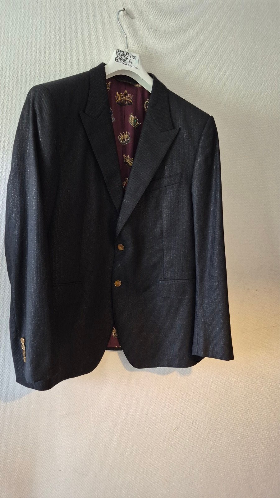 Dolce & Gabbana Sartoria Maatpak - maat 56 Zwart met Kroonpr, Kleding | Heren, Kostuums en Colberts, Dolce & Gabbana, Zwart, Maat 56/58 (XL)