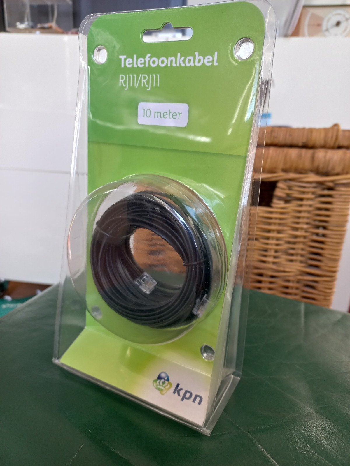 KPN Telefoonkabel RJ11/RJ11 - 10 meter, Telecommunicatie, Ophalen of Verzenden, Nieuw