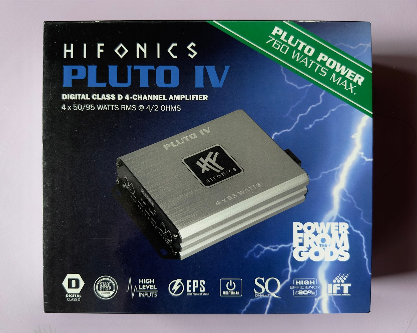 Hifonics Pluto IV | Digital Class D 4-kanaals versterker, Overige merken, Gebruikt, Ophalen of Verzenden, 120 watt of meer