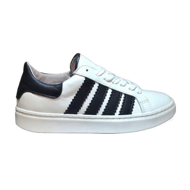 JOPPER maat 36 lerensneaker/rits wit/zwart gratis verzenden, Elzenweg 19 Waalwijk, JOPPER SHOE STYLE, Verzenden, Jongen of Meisje