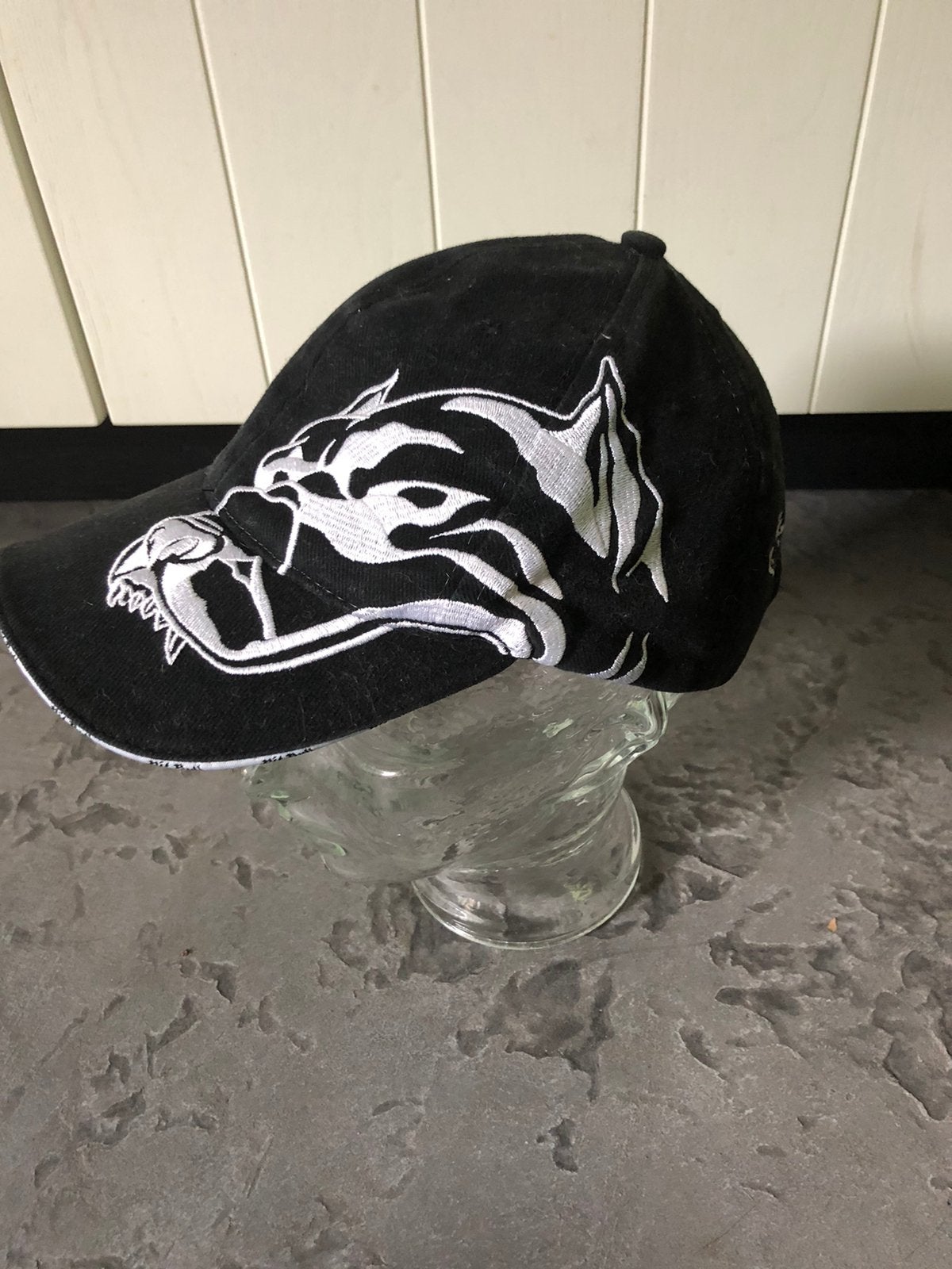 Vintage pitbull cap  jaren 90 zwart / wit, Ophalen, Zo goed als nieuw